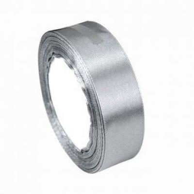 Лента атласная сатин 1.9 см*25 Y Серебряный 19/59