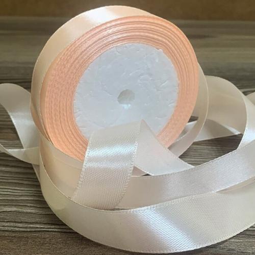 Лента атласная сатин 1.9 см*25 Y Телесный 19/06