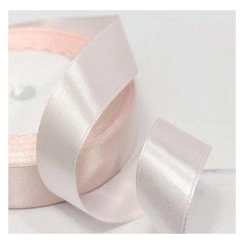 Лента атласная сатин 2 см*25 Y Бледный розовый 562-20/63