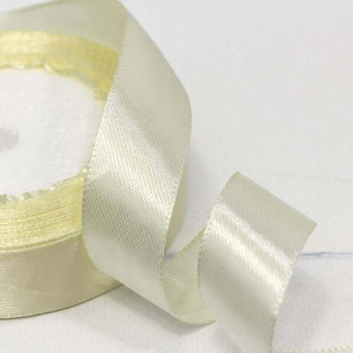 Лента атласная сатин 2 см*25 Y Кремовый 20/50