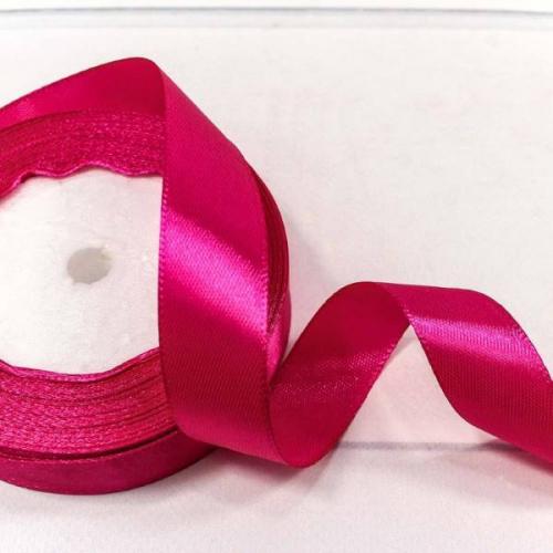 Лента атласная сатин 2 см*25 Y Малиновый 562-20/195