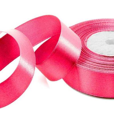 Лента атласная сатин 2 см*25 Y Малиновый 562-20/89