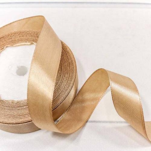 Лента атласная сатин 2 см*25 Y Светло-шоколадный 562-20/67