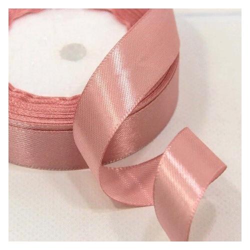 Лента атласная сатин 2 см*25 Y Умеренный розовый 20/75