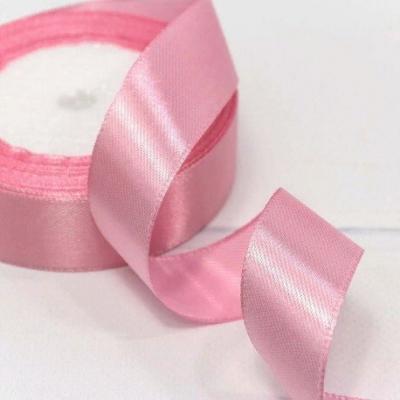 Лента атласная сатин 2.5 см*25 Y Амарантово-розовый 25/79