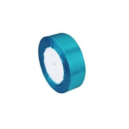 Лента атласная сатин 2.5 см*25 Y Бирюзовый 25/47