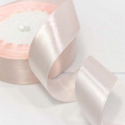 Лента атласная сатин 2.5 см*25 Y Бледно-розовый 562-25/63