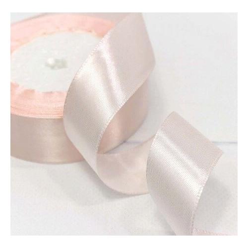 Лента атласная сатин 2.5 см*25 Y Бледно-розовый 562-25/63