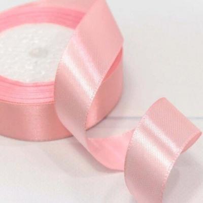 Лента атласная сатин 2.5 см*25 Y Бледный пурпурно-розовый 25/148