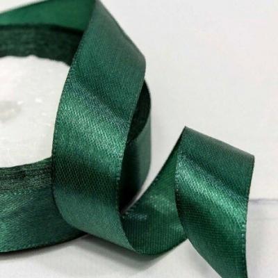 Лента атласная сатин 2.5 см*25 Y Глубокий синевато-зеленый 562-25/103