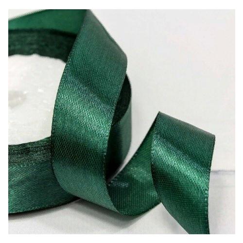 Лента атласная сатин 2.5 см*25 Y Глубокий синевато-зеленый 562-25/103