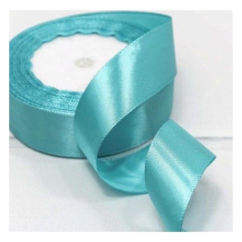 Лента атласная сатин 2.5 см*25 Y Голубой 562-25/200