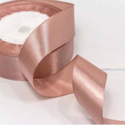 Лента атласная сатин 2.5 см*25 Y Грязно-розовый 562-25/135