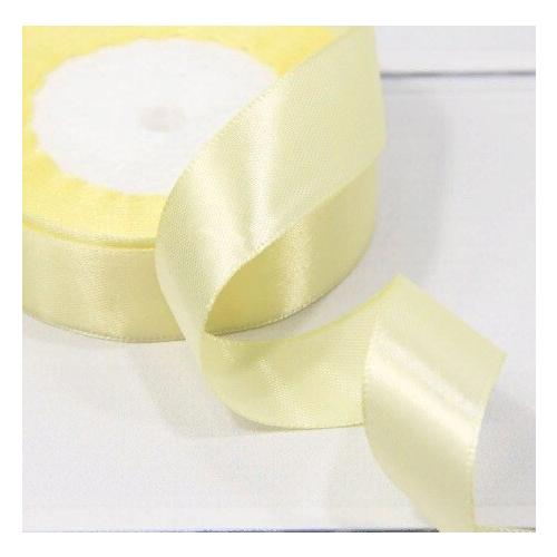 Лента атласная сатин 2.5 см*25 Y Канареечный 25/02