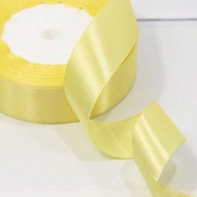 Лента атласная сатин 2.5 см*25 Y Кукурузный 25/10
