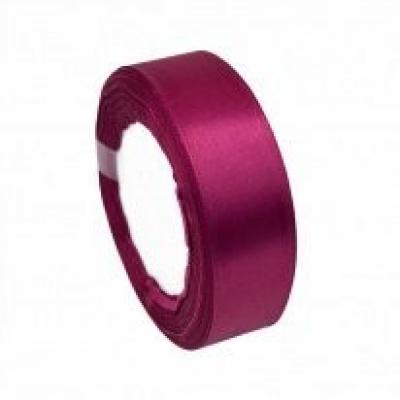 Лента атласная сатин 2.5 см*25 Y Малиновый 25/29