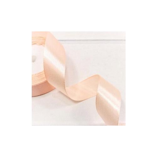 Лента атласная сатин 2.5 см*25 Y Персиковый 562-25/07