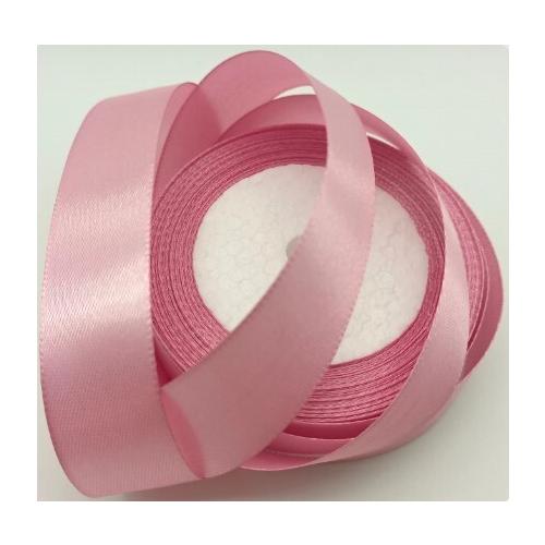 Лента атласная сатин 2.5 см*25 Y Розовый пион 50206