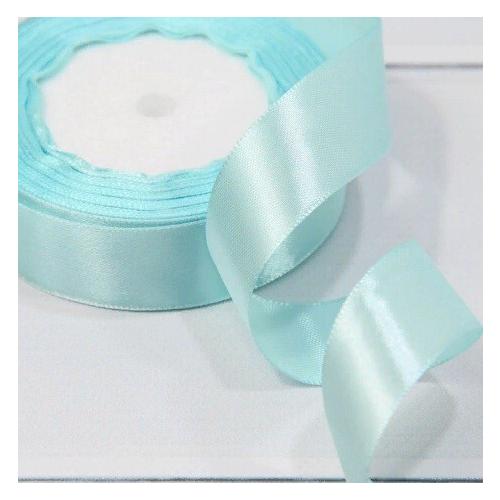 Лента атласная сатин 2.5 см*25 Y Снежно-синий 562-25/78