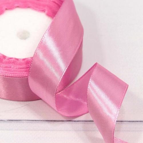 Лента атласная сатин 2.5 см*25 Y Светлый розово-лиловый 562-25/181