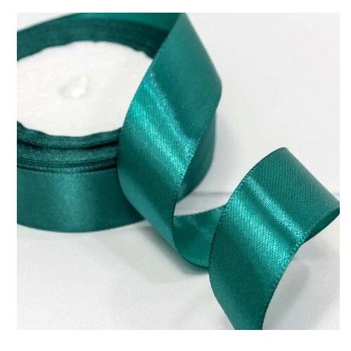 Лента атласная сатин 2.5 см*25 Y Темно-бирюзовый 562-25/96