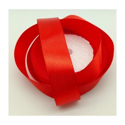 Лента атласная сатин 2.5 см*25 Y Темно-красный 50208