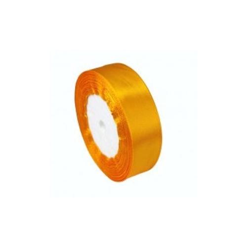 Лента атласная сатин 2.5 см*25 Y Ярко-желтый 25/17