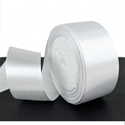 Лента атласная сатин 3.8 см*25 Y Белый 38/01