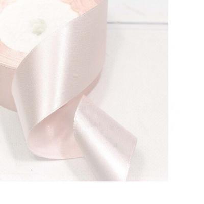 Лента атласная сатин 3.8 см*25 Y Бледно-розовый 562-38/63