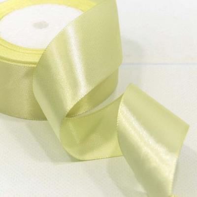 Лента атласная сатин 3.8 см*25 Y Канареечный 562-38/02