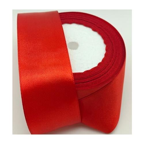 Лента атласная сатин 3.8 см*25 Y Красный 50210