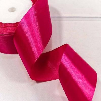 Лента атласная сатин 3.8 см*25 Y Малиновый 562-38/195