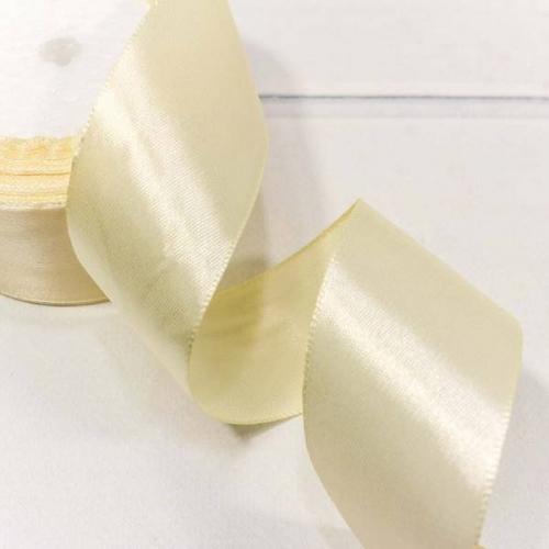 Лента атласная сатин 3.8 см*25 Y Шампань 562-38/64