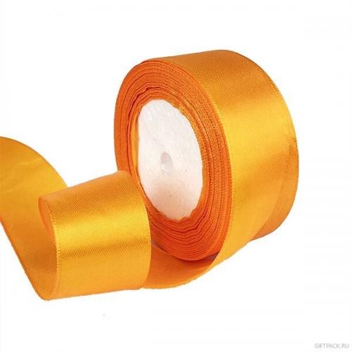 Лента атласная сатин 3.8 см*25 Y Желтый 38/17