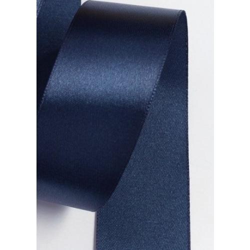 Лента атласная сатин 4 см 25 Y Темно-синий 172197