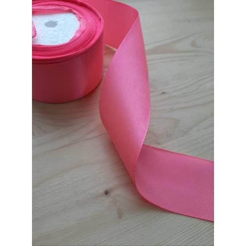 Лента атласная сатин 5 см*25 Y Розовый 50/05