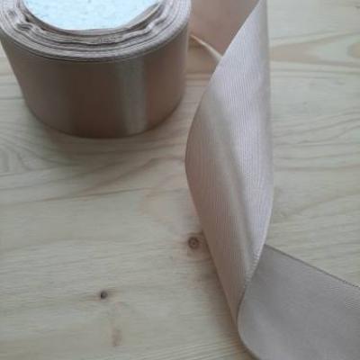 Лента атласная сатин 5 см*25 Y Золотой 50/60