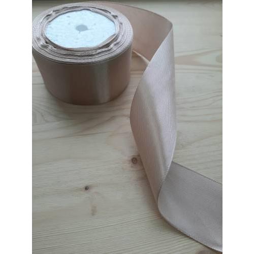 Лента атласная сатин 5 см*25 Y Золотой 50/60