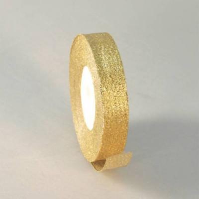 Лента парча с блеском 2.5 см*20 м Золотая 53702