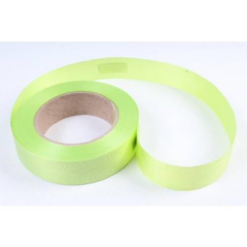 Лента полипропиленовая 3 см*50 ярд Однотонная тиснение дерево салатовый P3043