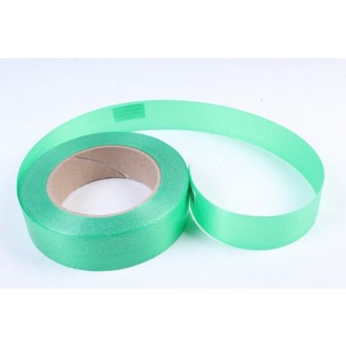 Лента полипропиленовая 3 см*50 ярд Однотонная тиснение дерево Зеленый P3010