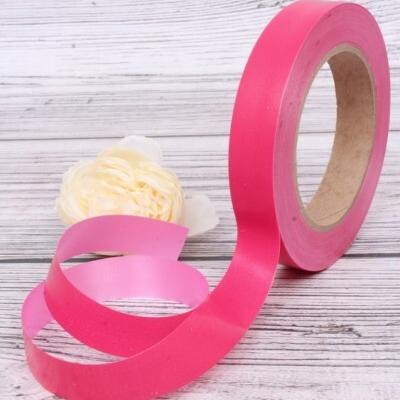 Лента полипропиленовая простая 2 см*50 ярд Брусника/лаванда 5673110