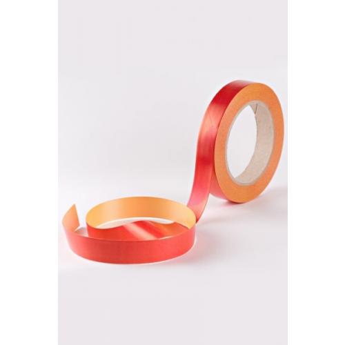 Лента полипропиленовая простая 2 см*50 ярд Красный/желтый 5673112