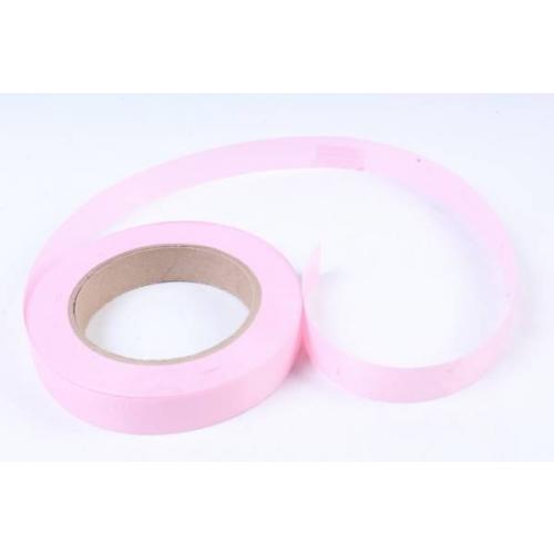 Лента полипропиленовая простая 2 см*50 ярд Однотонная тиснение дерево розовый 567687