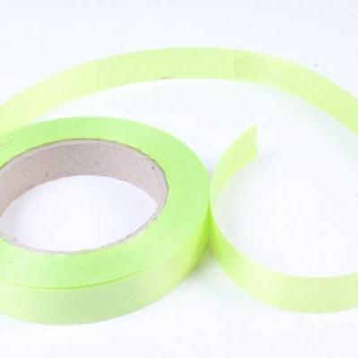 Лента полипропиленовая простая 2 см*50 ярд Однотонная тиснение дерево салатовый 567689