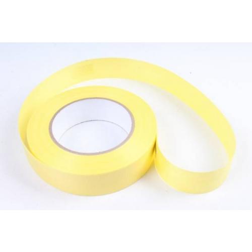 Лента полипропиленовая простая 3 см*50 ярд Однотонная тиснение дерево желтый 560621ж