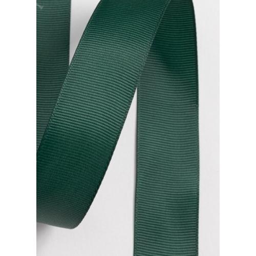 Лента репсовая 2.5 см 20 ярд 1 сорт Темно-зеленый 172200