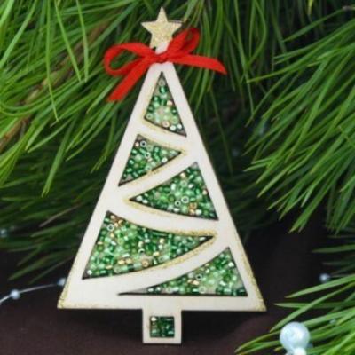 Магнит новогодний 6.5*10 см 'Ёлочка' 154774