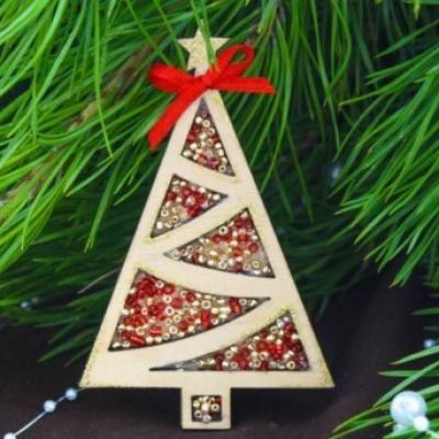 Магнит новогодний 6.5*10 см 'Ёлочка' 154775