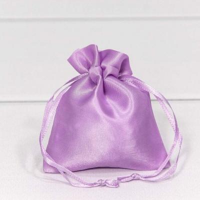 Мешочек подарочный атласный 10*12 см Сиреневый 447085